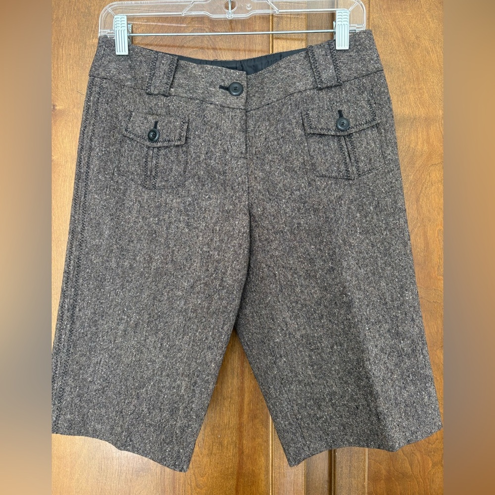 Ann Taylor Brown Tweed Dress Shorts